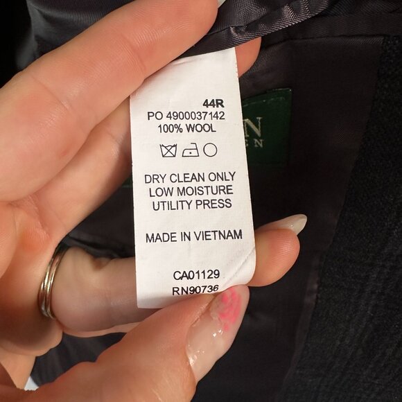 Lauren Ralph Lauren Wool Plaid Blazer Quiet Luxury Academia Sport Coat 44R - Picture 10 of 13